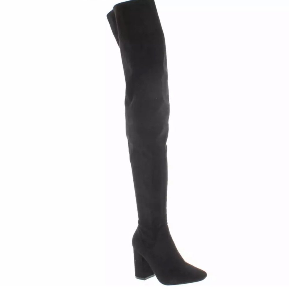 Black over the knee boots